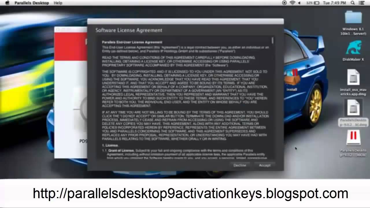 parallels 9 activation key